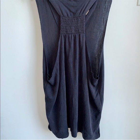 SALE NWT Free People Tulum T Back Hoodie in Black - Picture 4 of 6